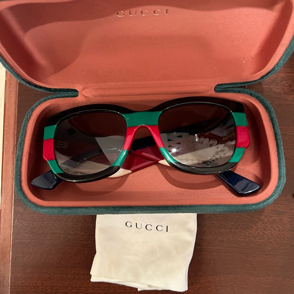 Gucci Multicolor Striped Sunglasses